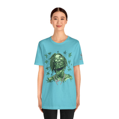Elevated Vision Green Dream Tee - Premium Airlume Cotton Cannabis Culture Art