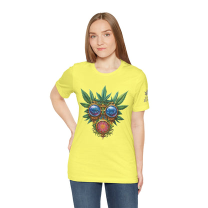 Third Eye Vision T-Shirt - Premium Airlume Cotton Cannabis Kaleidoscope Art Tee