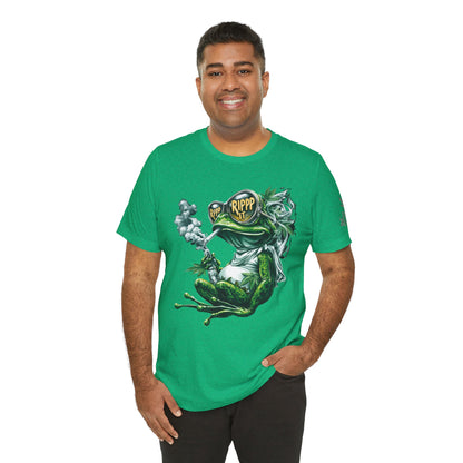 RIPPP IT Cosmic Frog Tee - Premium Airlume Cotton Cannabis Culture Streetwear