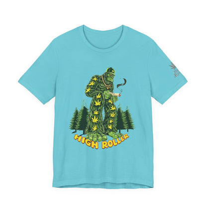 Cannabis Sasquatch Forest King T-Shirt - Premium Bigfoot 420 Lifestyle Apparel"