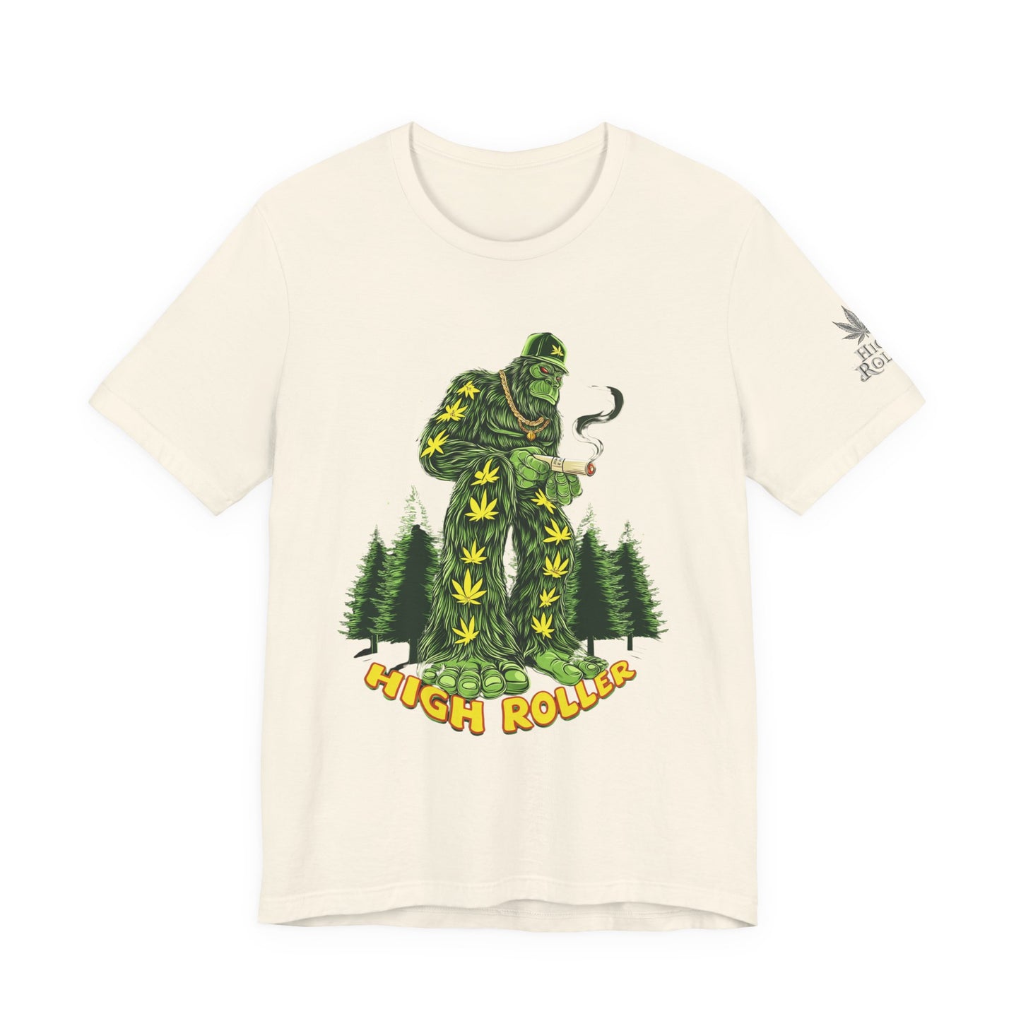 Cannabis Sasquatch Forest King T-Shirt - Premium Bigfoot 420 Lifestyle Apparel"