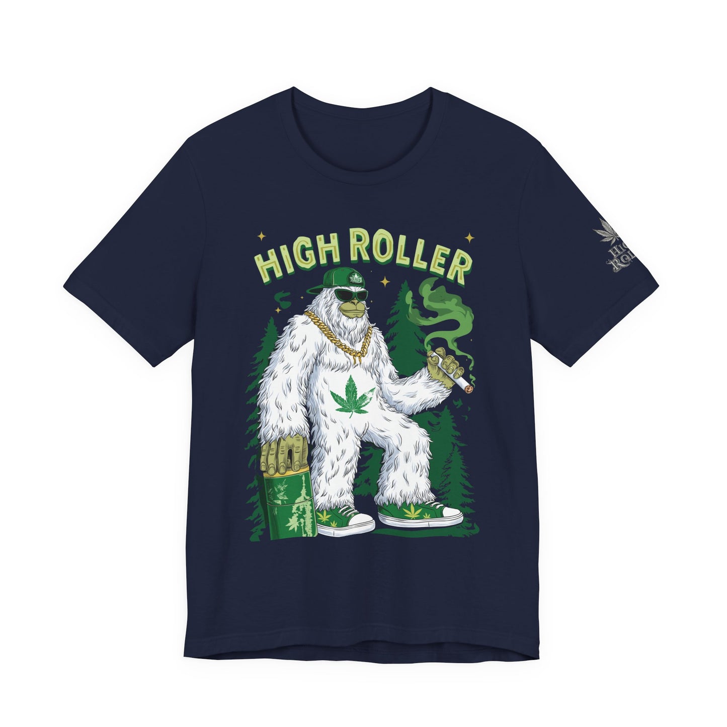 Alpine Yeti HIGH ROLLER T-Shirt - Premium Cannabis Mountain Culture Apparel