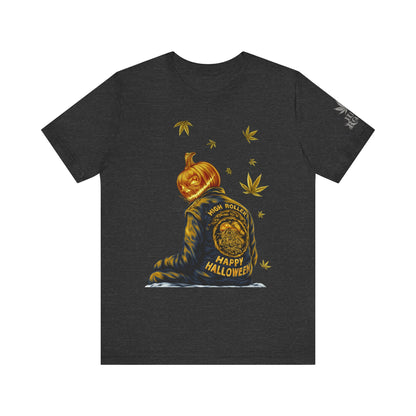 Pumpkin Head HIGH ROLLER Halloween T-Shirt - Premium Cannabis Culture Apparel
