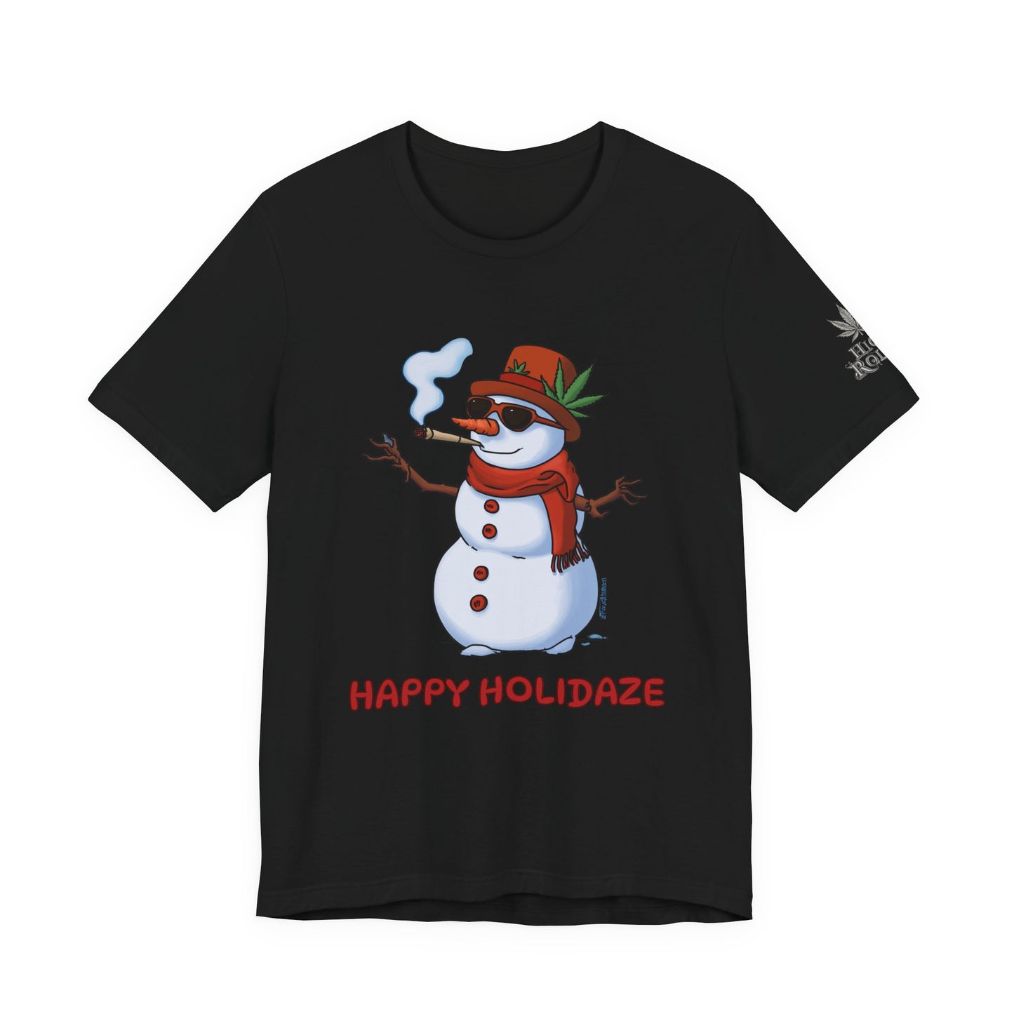 Happy Holidaze Premium Cannabis Christmas T-Shirt
