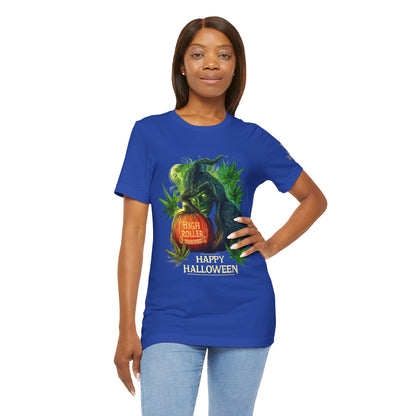 Cannabis Witch's Brew Halloween T-Shirt - Premium Spooky 420 Black Edition Apparel"