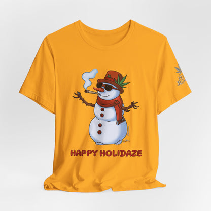Happy Holidaze Premium Cannabis Christmas T-Shirt