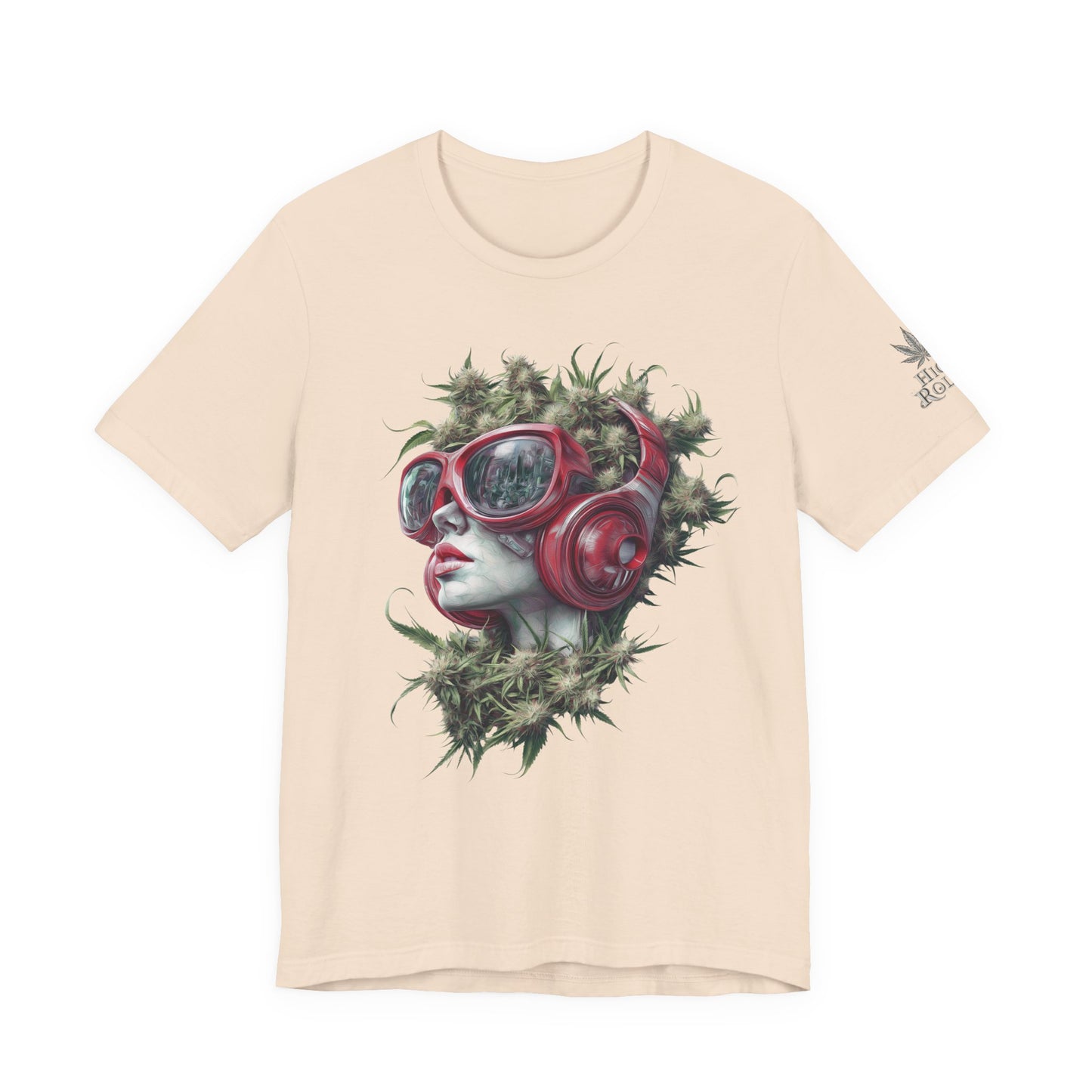 Vibes & Vision Tee - Premium Airlume Cotton Cannabis Culture Surreal Music Art