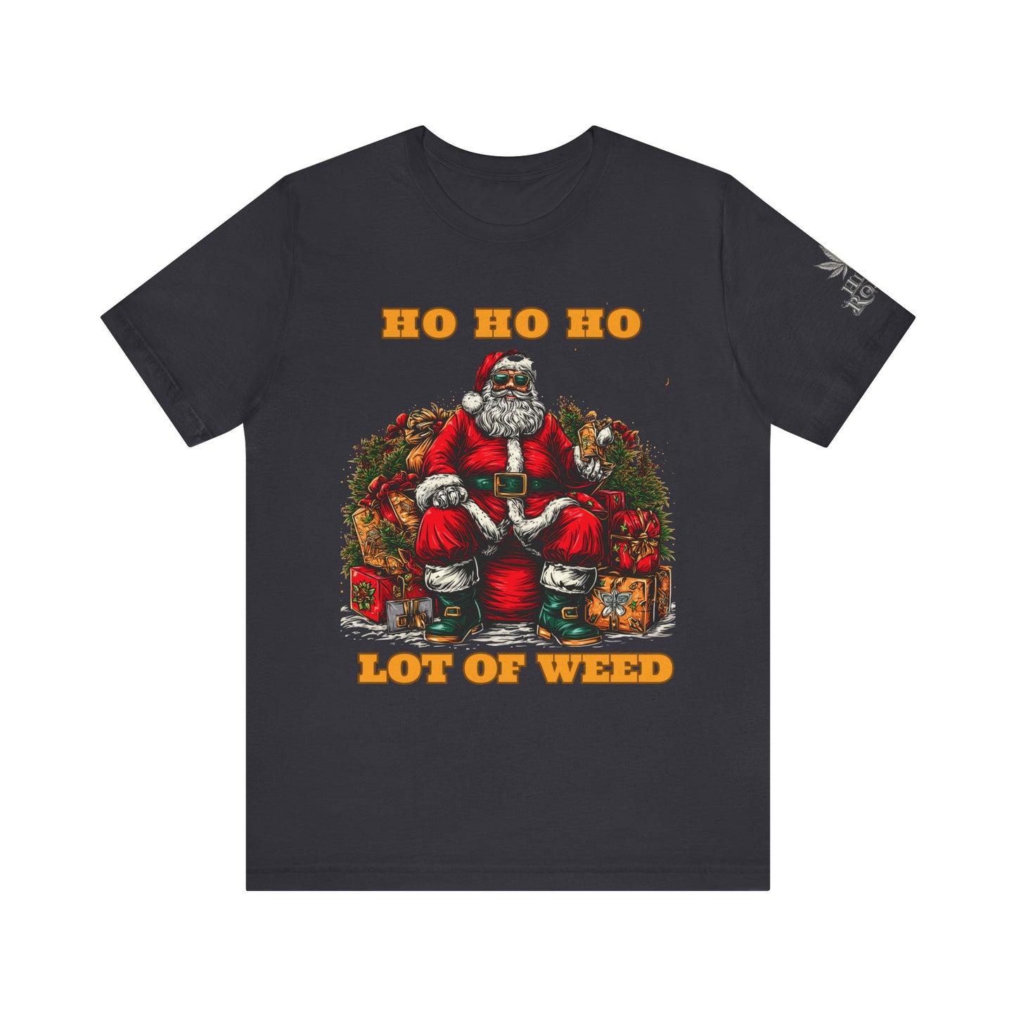 Ho Ho Ho Lot Of Weed Premium Cannabis Christmas T-Shirt