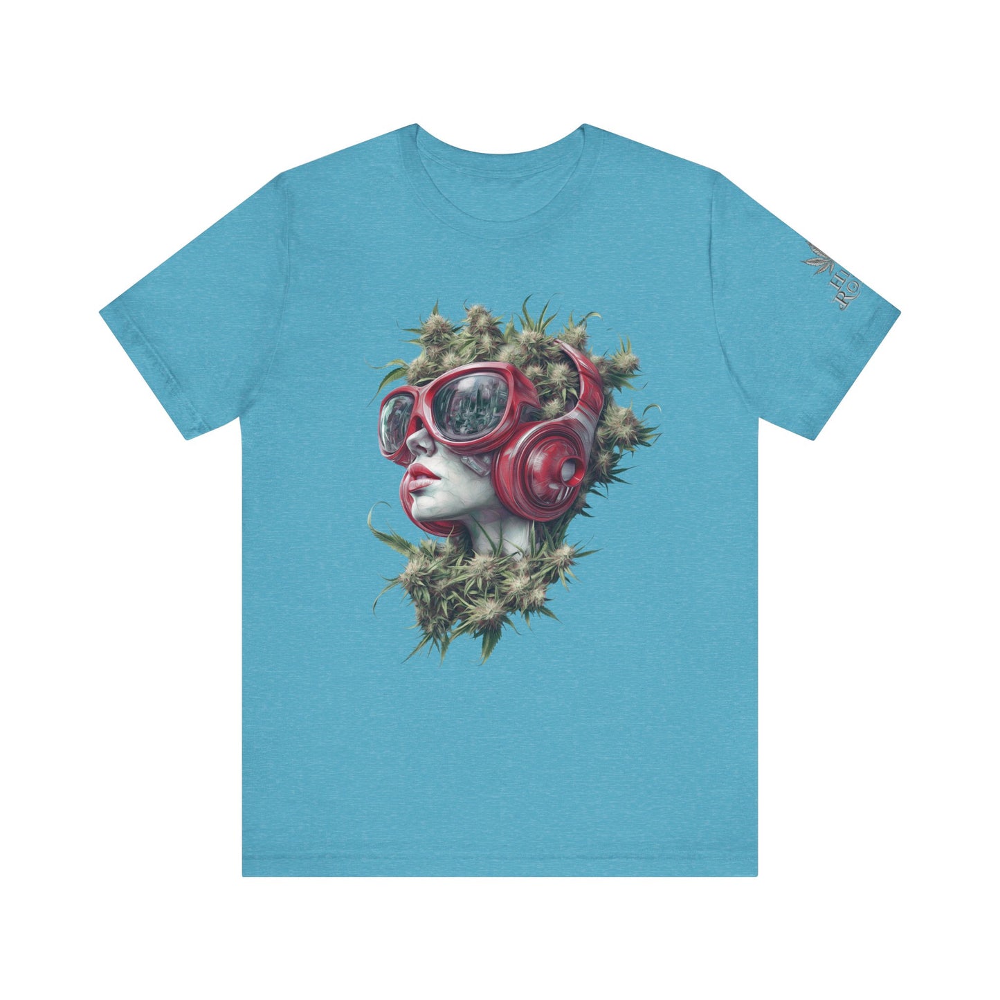 CANNABIS GODDESS TECH™ | PREMIUM FUTURISTIC ART TEE