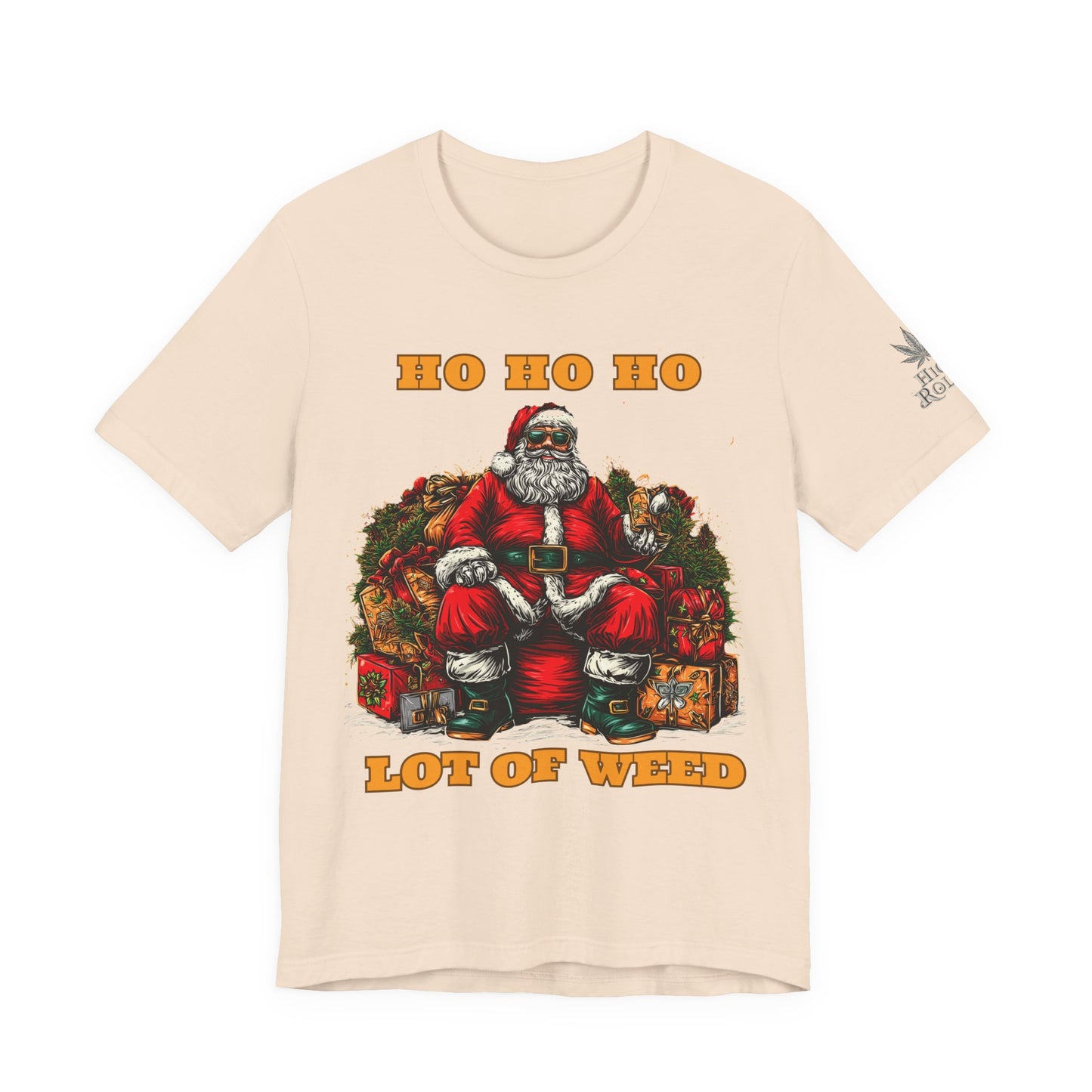 Ho Ho Ho Lot Of Weed Premium Cannabis Christmas T-Shirt