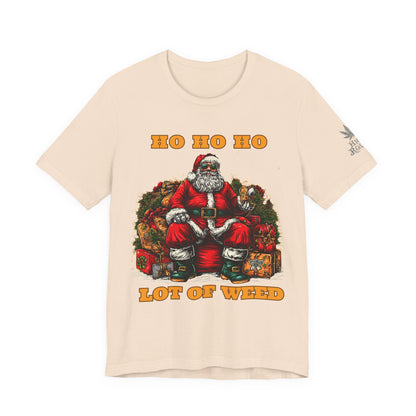 Ho Ho Ho Lot Of Weed Premium Cannabis Christmas T-Shirt