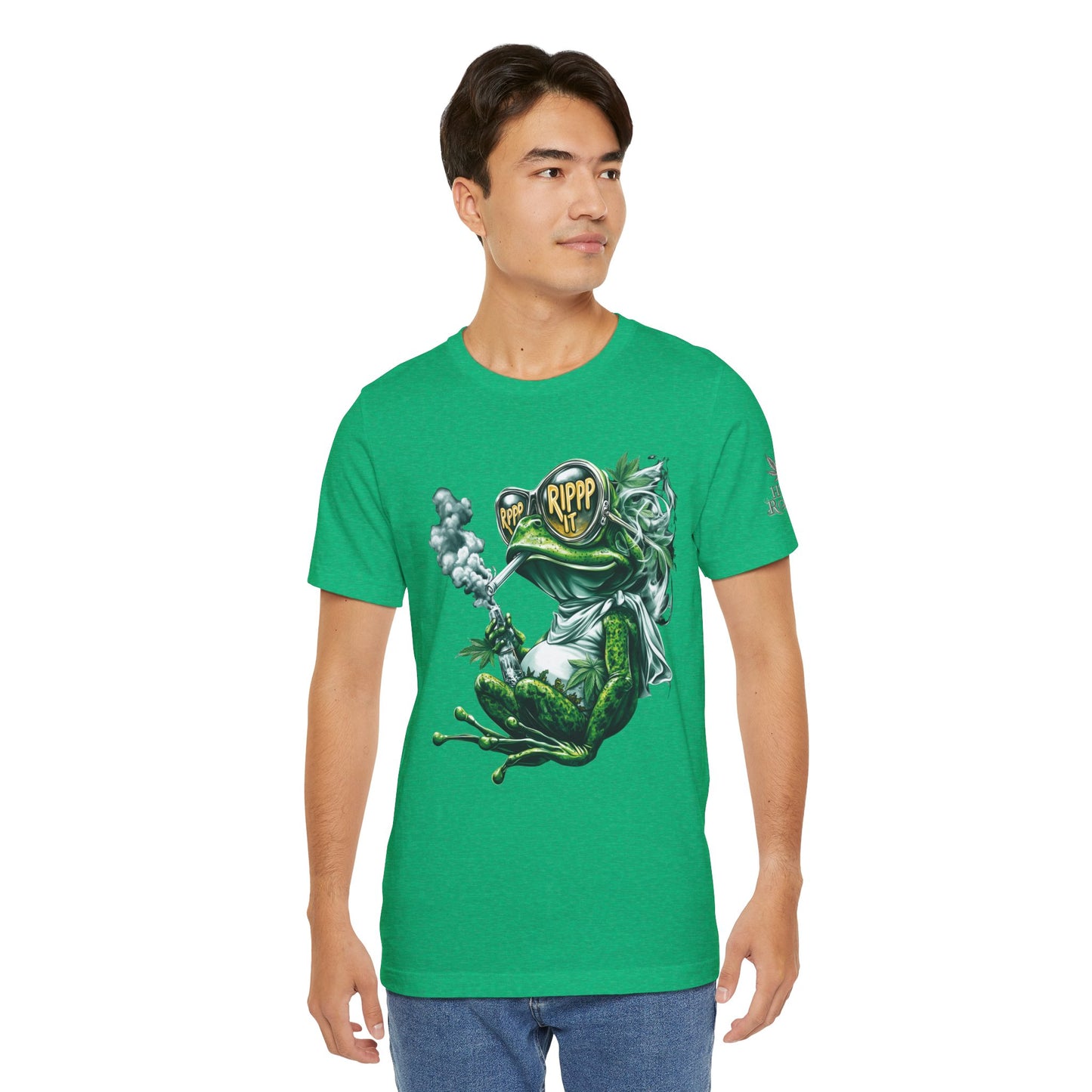 RIPPP IT Cosmic Frog Tee - Premium Airlume Cotton Cannabis Culture Streetwear