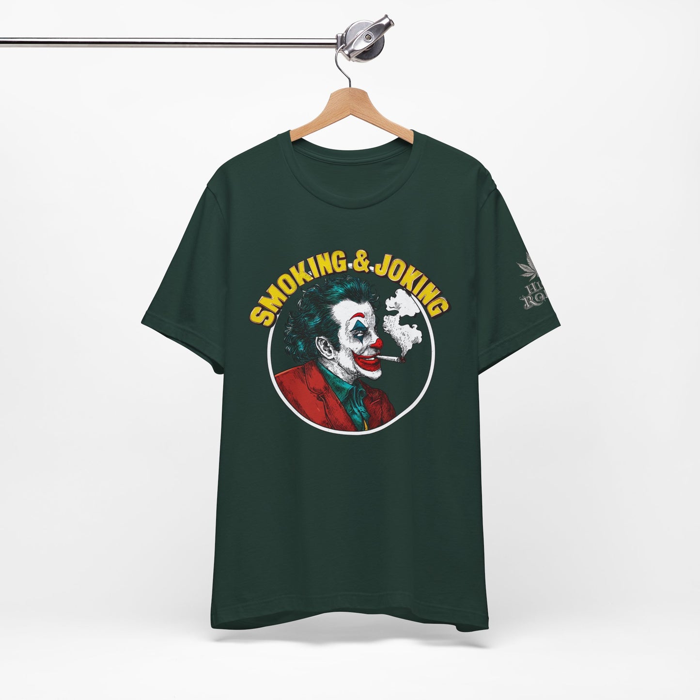 Smoking & Joking T-Shirt - Premium Airlume Cotton Cannabis Villain Pop Art Tee