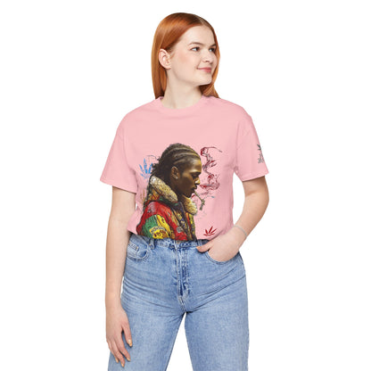 High Roller Profile Smoke Art Cannabis T-Shirt - Premium 420 Hip-Hop Portrait Street Culture Elevated Lifestyle Apparel