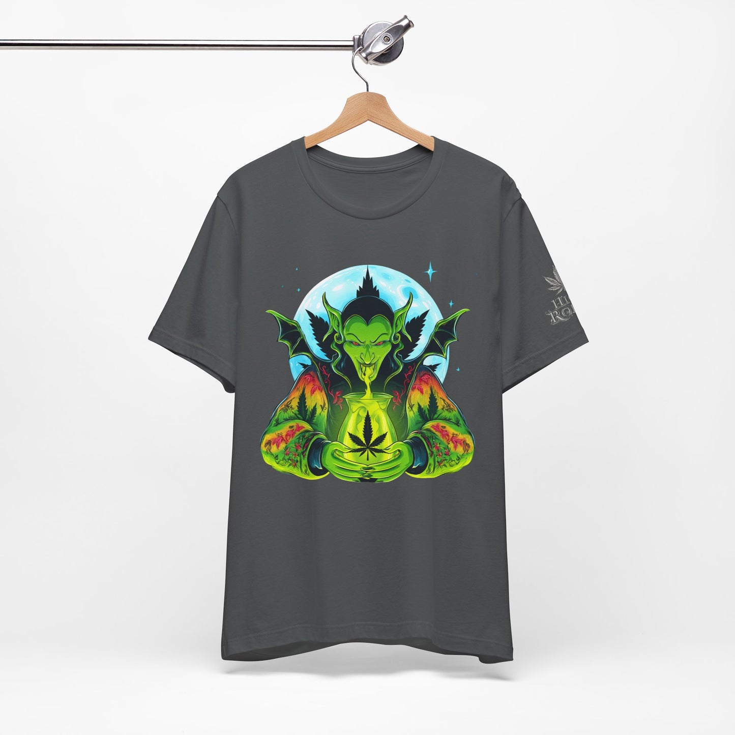 Mystic Dragon Guardian Cannabis Meditation T-Shirt - Premium Psychedelic 420 Apparel