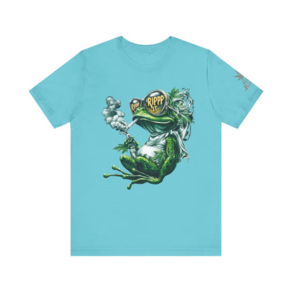 RIPPP IT Cosmic Frog Tee - Premium Airlume Cotton Cannabis Culture Streetwear