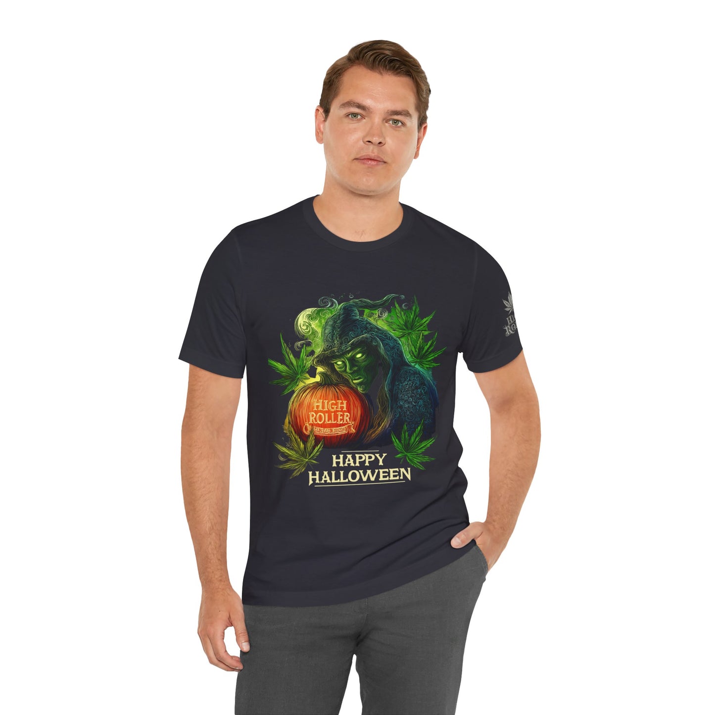 Cannabis Witch's Brew Halloween T-Shirt - Premium Spooky 420 Black Edition Apparel"