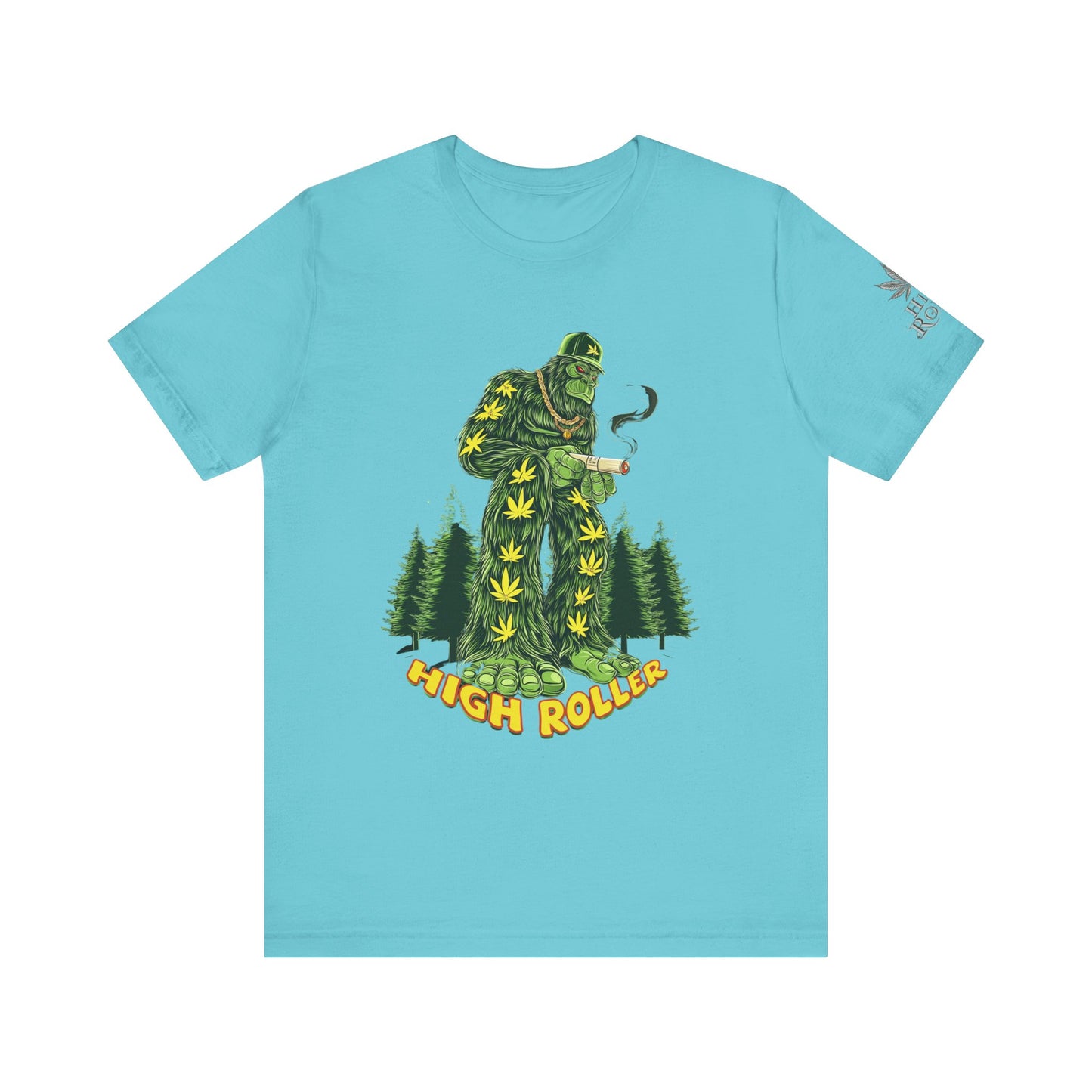 Cannabis Sasquatch Forest King T-Shirt - Premium Bigfoot 420 Lifestyle Apparel"