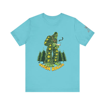 Cannabis Sasquatch Forest King T-Shirt - Premium Bigfoot 420 Lifestyle Apparel"