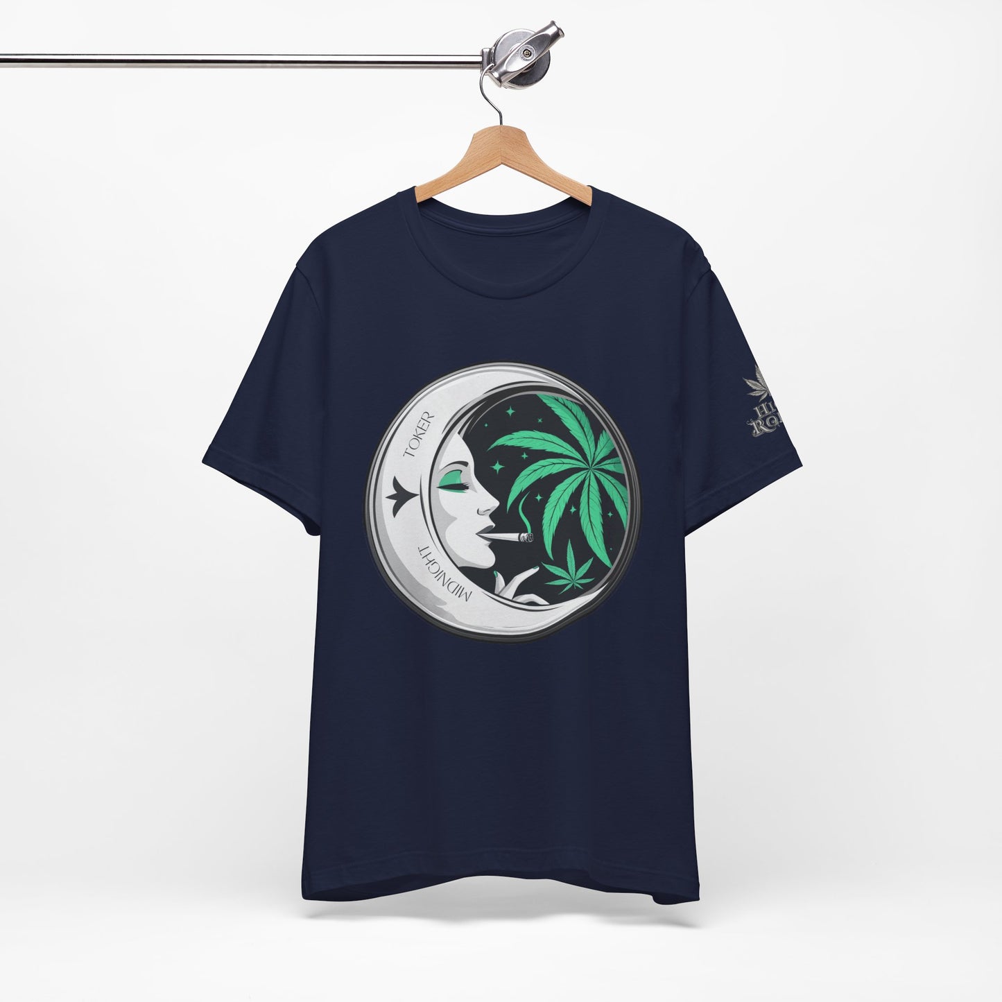 Toker Girl Coin Tee - Vintage Cannabis Portrait Art Design | High Roller