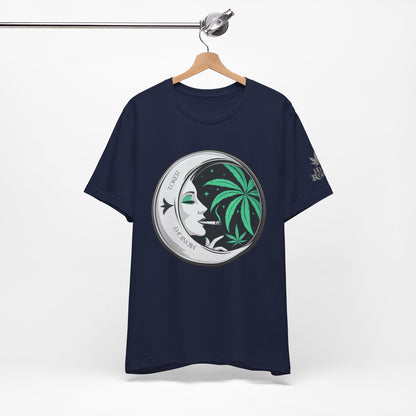 Toker Girl Coin Tee - Vintage Cannabis Portrait Art Design | High Roller