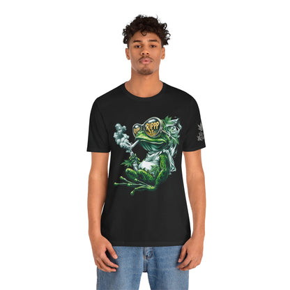 RIPPP IT Cosmic Frog Tee - Premium Airlume Cotton Cannabis Culture Streetwear