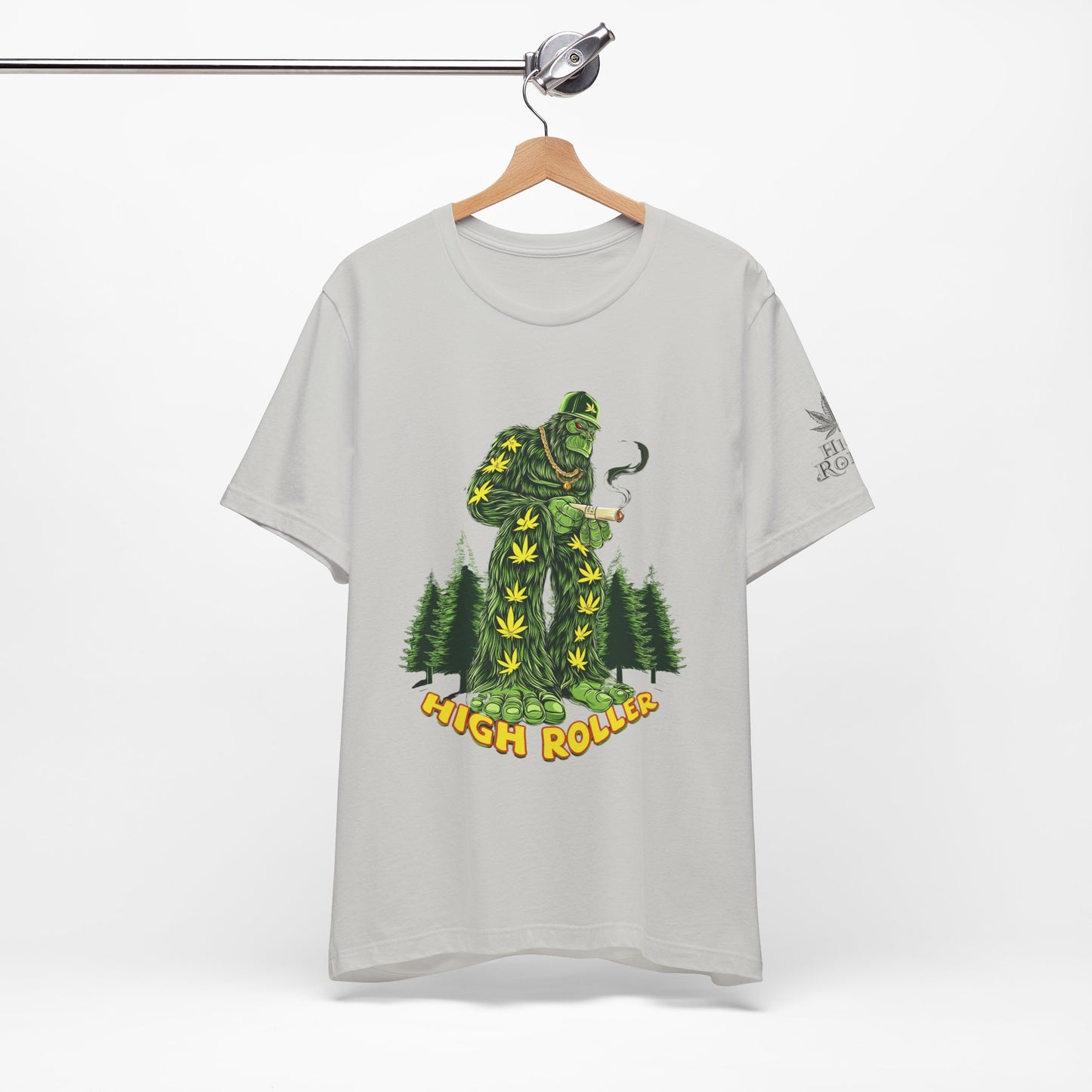 Cannabis Sasquatch Forest King T-Shirt - Premium Bigfoot 420 Lifestyle Apparel"