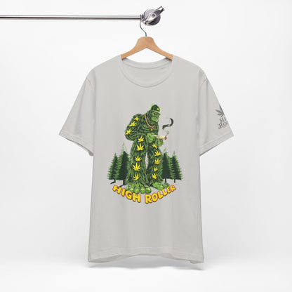 Cannabis Sasquatch Forest King T-Shirt - Premium Bigfoot 420 Lifestyle Apparel"