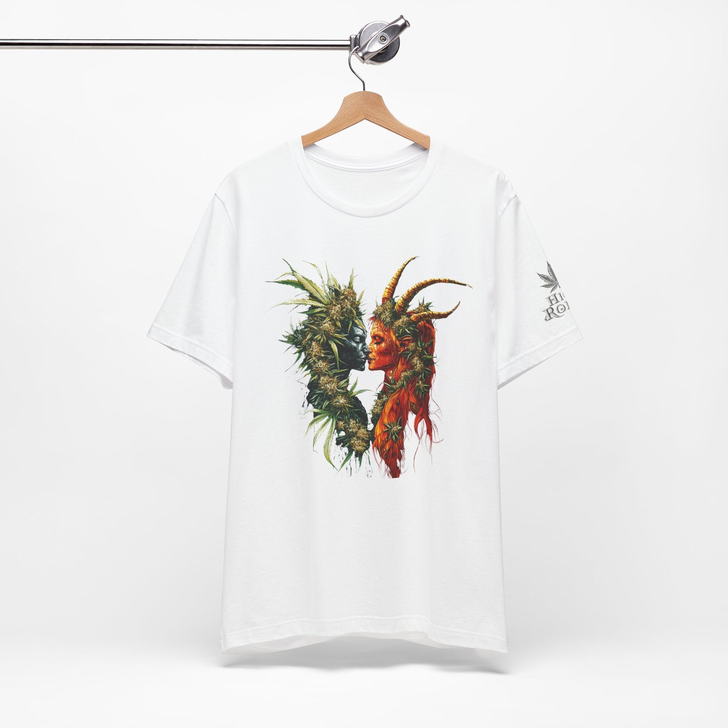 Sacred Union T-Shirt - Premium Airlume Cotton Cannabis Spirits Fantasy Art Tee