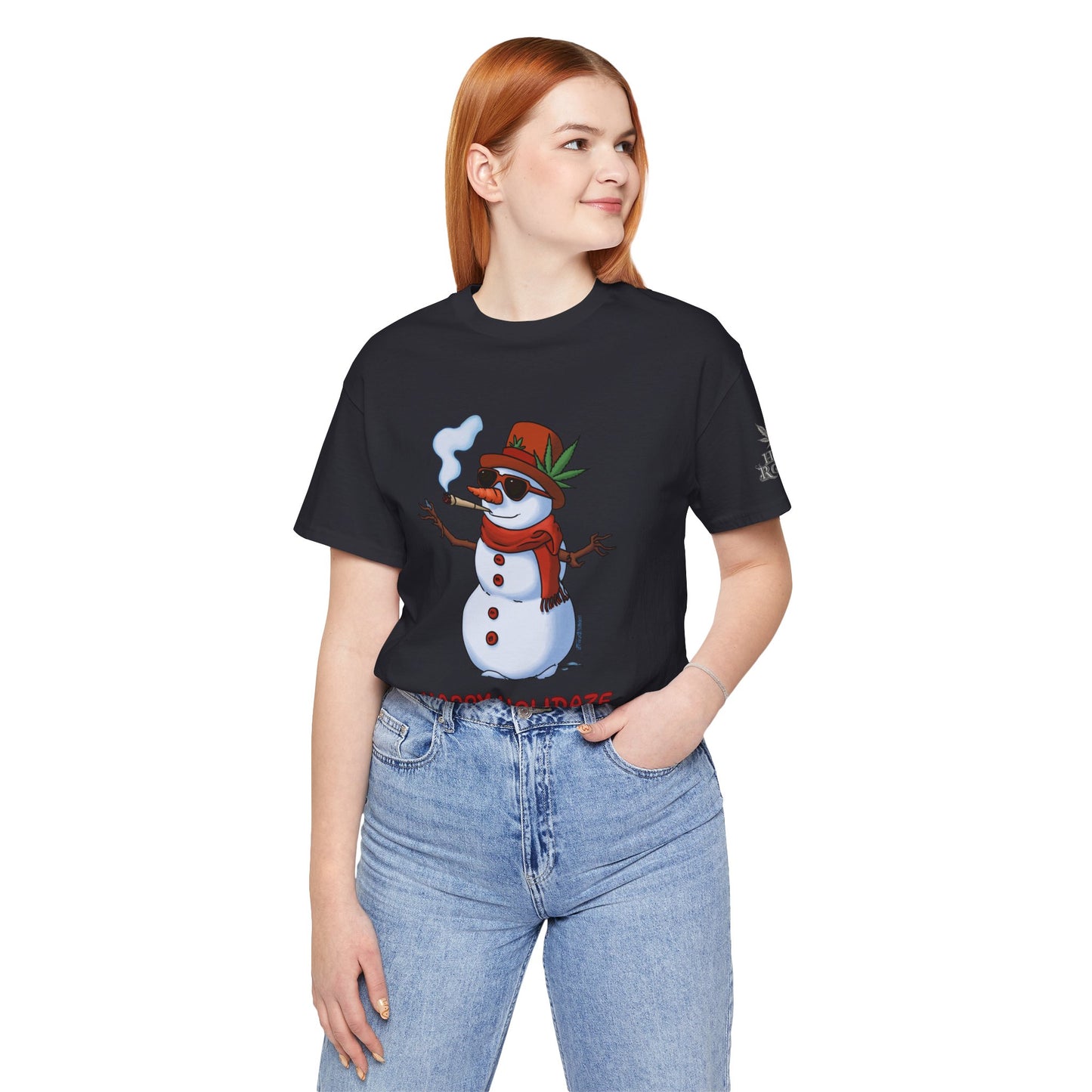 Happy Holidaze Premium Cannabis Christmas T-Shirt