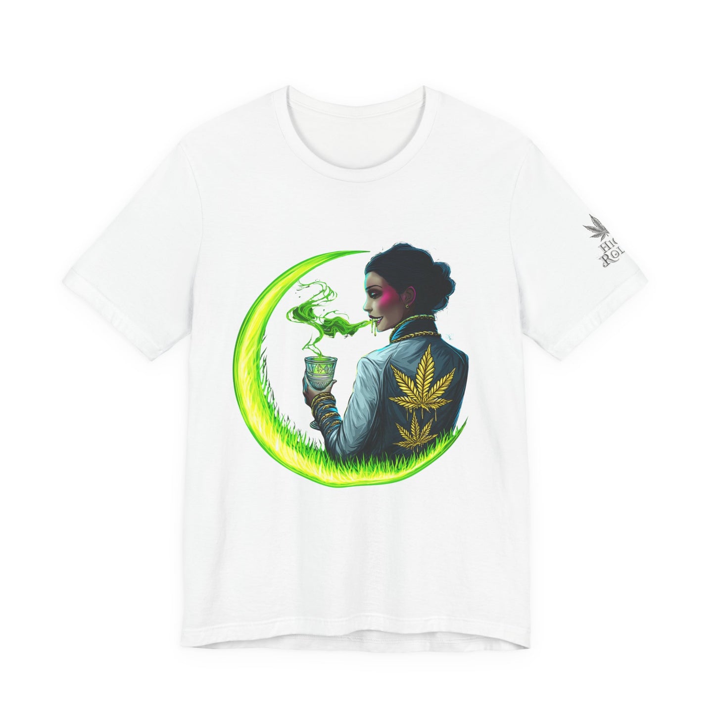 Cannabis Queen Commander T-Shirt - Premium Afrofuturistic 420 Lifestyle Apparel"