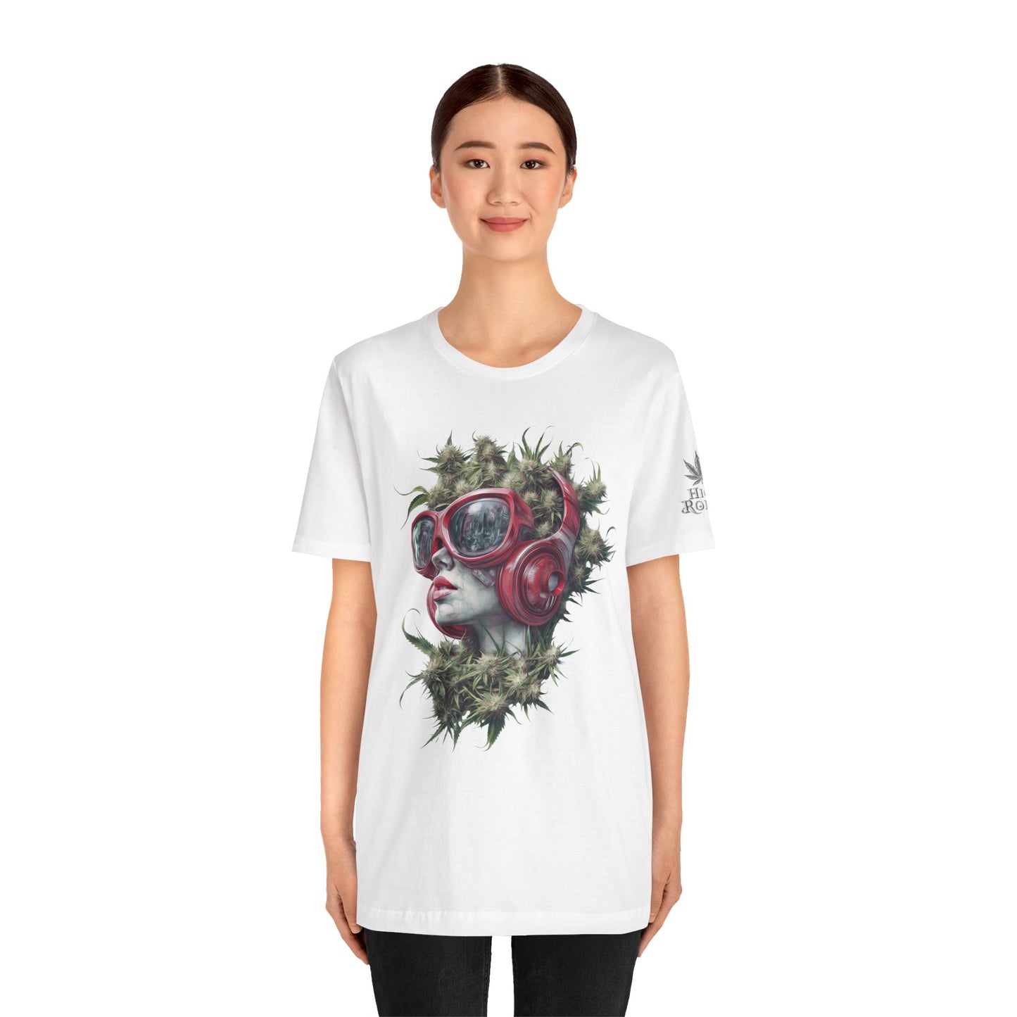 CANNABIS GODDESS TECH™ | PREMIUM FUTURISTIC ART TEE