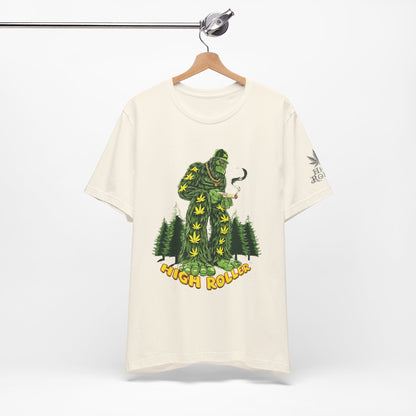 Cannabis Sasquatch Forest King T-Shirt - Premium Bigfoot 420 Lifestyle Apparel"