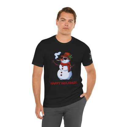 Happy Holidaze Premium Cannabis Christmas T-Shirt