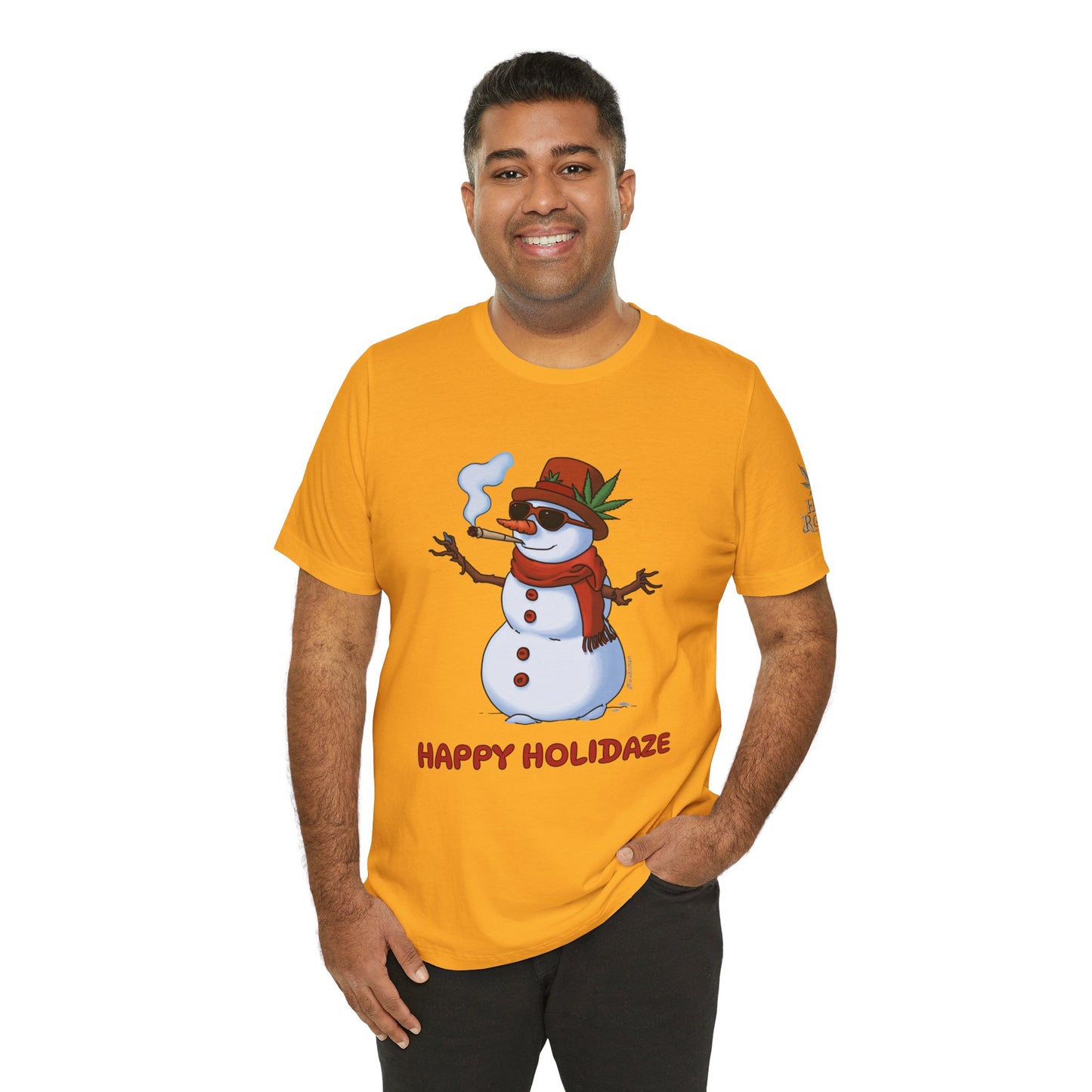 Happy Holidaze Premium Cannabis Christmas T-Shirt