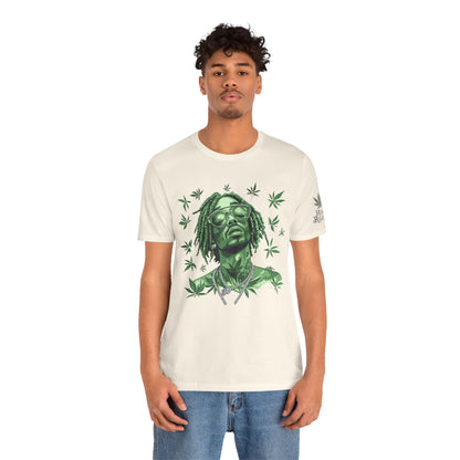 Elevated Vision Green Dream Tee - Premium Airlume Cotton Cannabis Culture Art