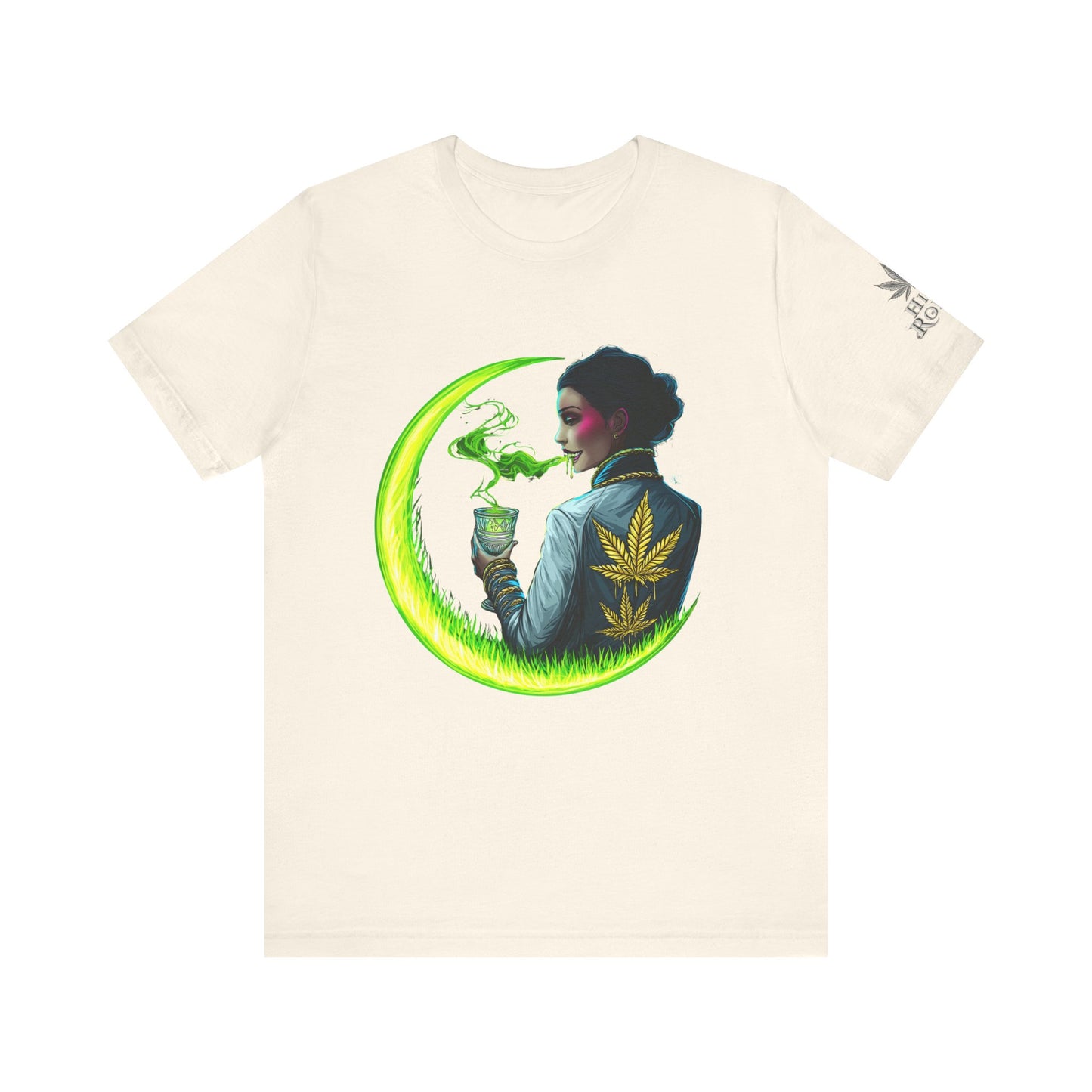 Cannabis Queen Commander T-Shirt - Premium Afrofuturistic 420 Lifestyle Apparel"