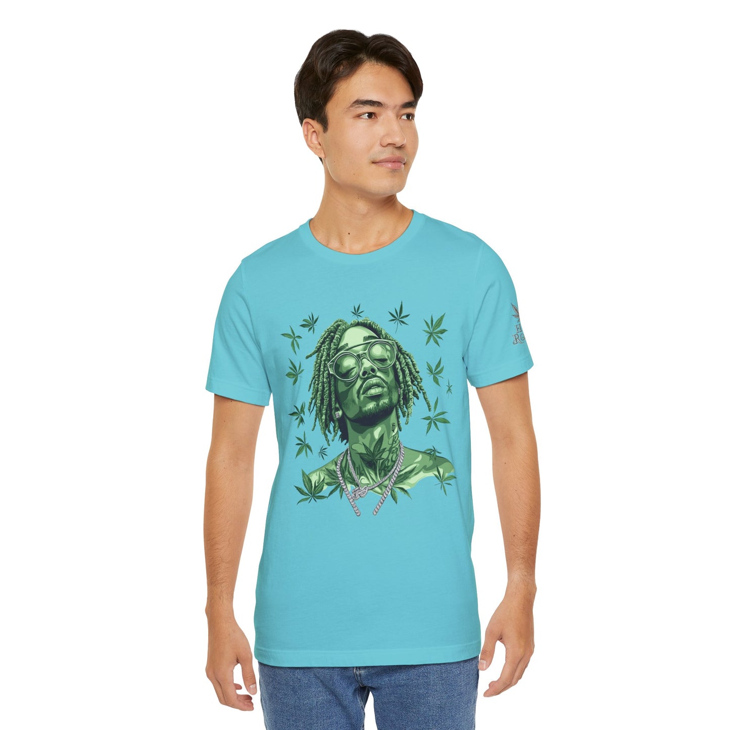 Elevated Vision Green Dream Tee - Premium Airlume Cotton Cannabis Culture Art
