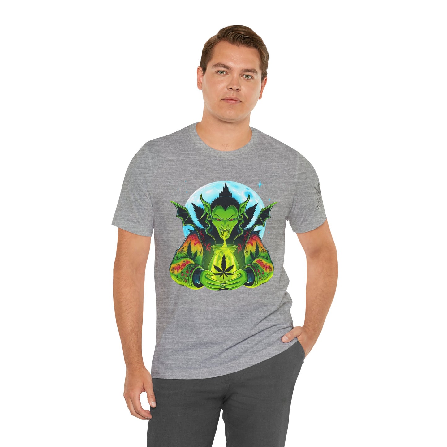 Mystic Dragon Guardian Cannabis Meditation T-Shirt - Premium Psychedelic 420 Apparel