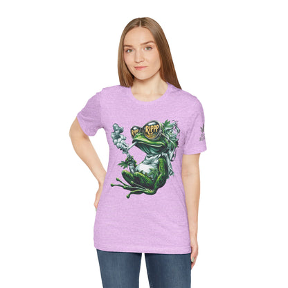 RIPPP IT Cosmic Frog Tee - Premium Airlume Cotton Cannabis Culture Streetwear