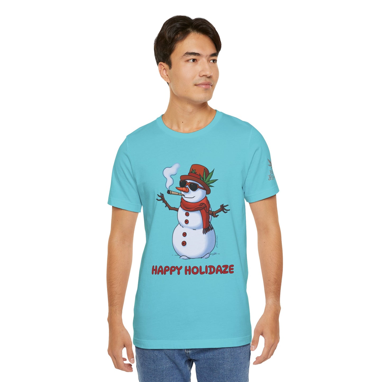 Happy Holidaze Premium Cannabis Christmas T-Shirt