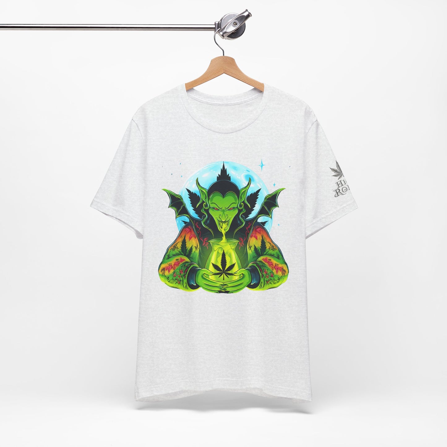Mystic Dragon Guardian Cannabis Meditation T-Shirt - Premium Psychedelic 420 Apparel