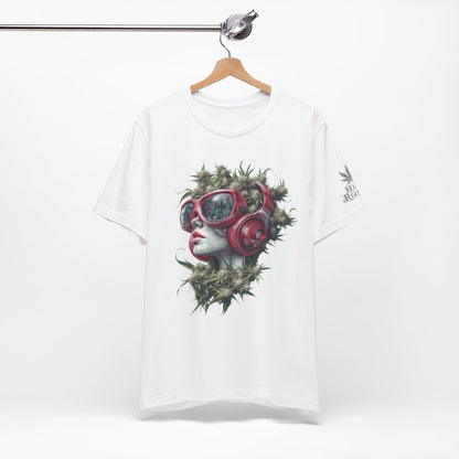 CANNABIS GODDESS TECH™ | PREMIUM FUTURISTIC ART TEE