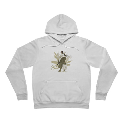 Goddess Garden Hoodie - Premium Sponge Fleece Cannabis Culture Feminine Nature Art
