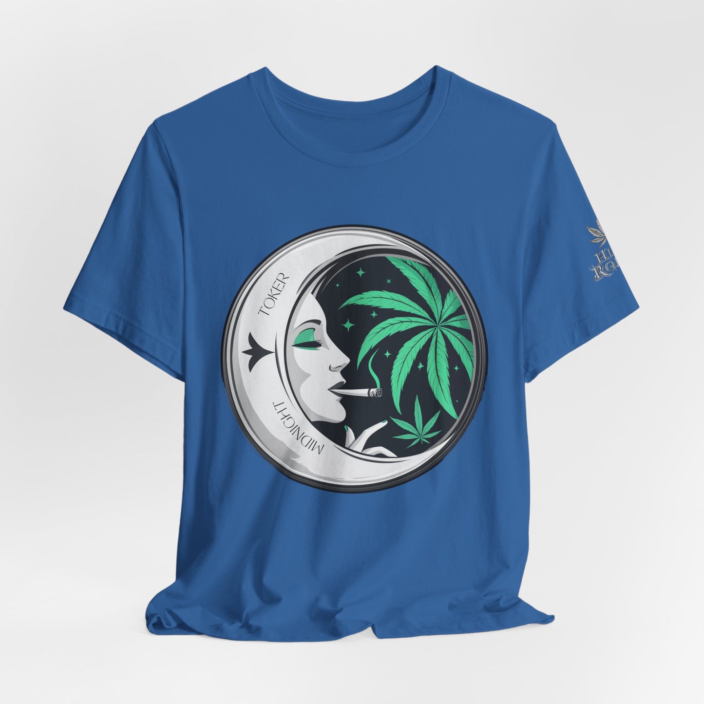 Toker Girl Coin Tee - Vintage Cannabis Portrait Art Design | High Roller