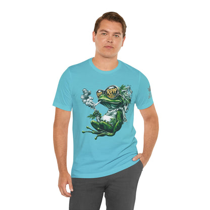 RIPPP IT Cosmic Frog Tee - Premium Airlume Cotton Cannabis Culture Streetwear