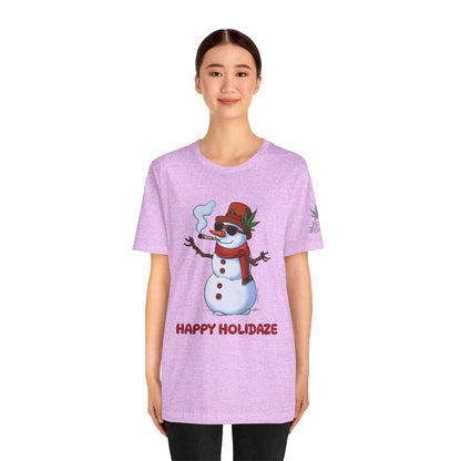 Happy Holidaze Premium Cannabis Christmas T-Shirt