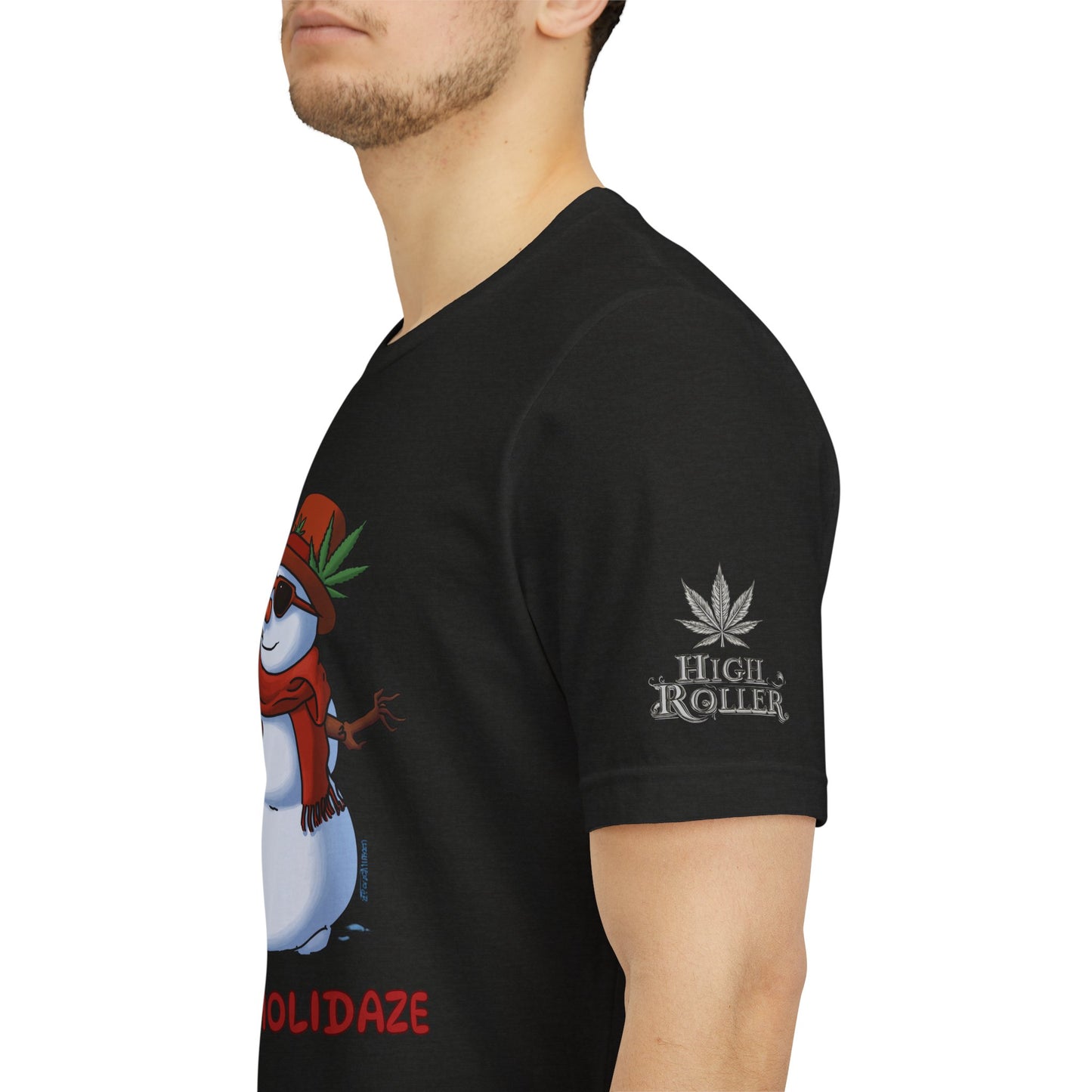 Happy Holidaze Premium Cannabis Christmas T-Shirt