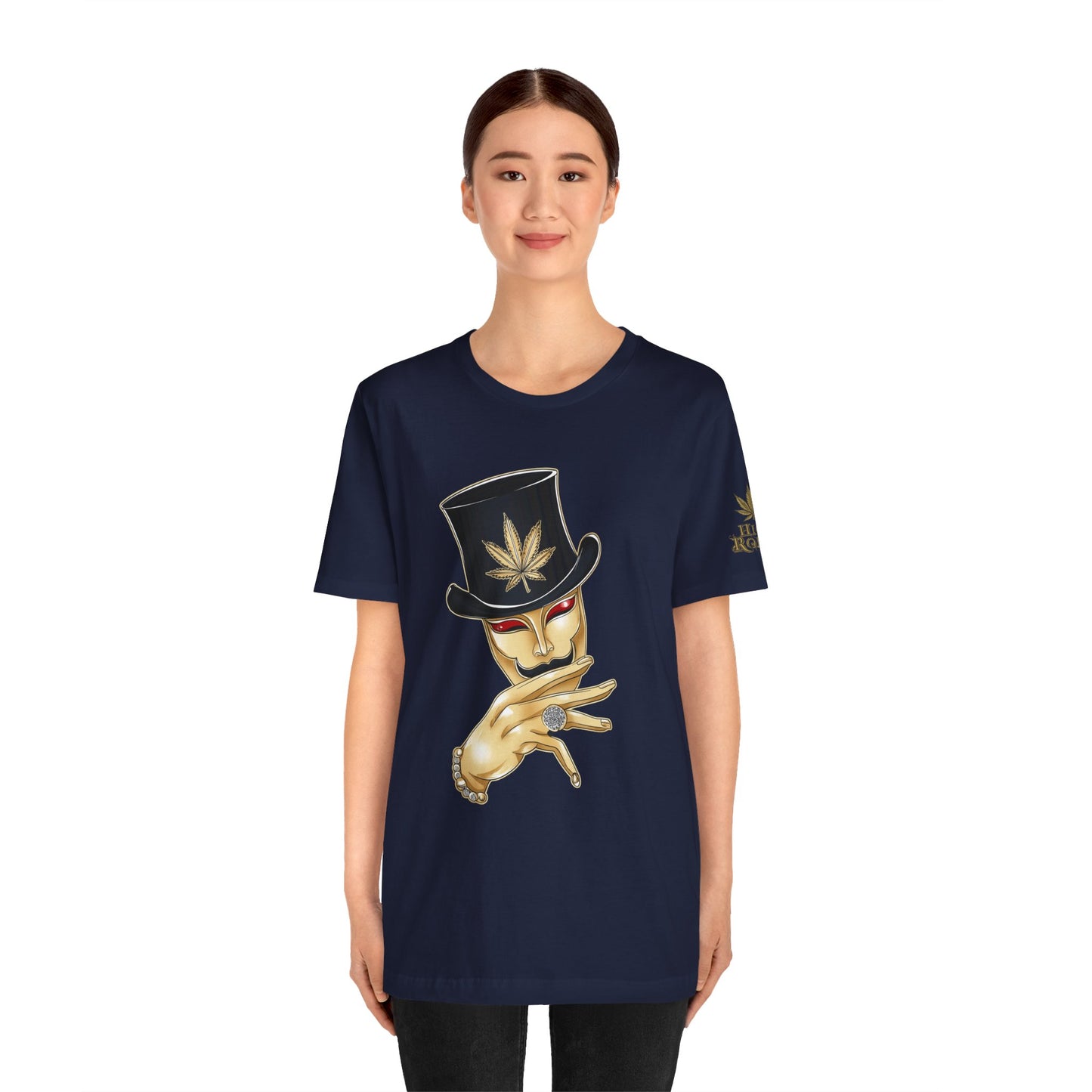 Golden Touch T-Shirt - Premium Airlume Cotton Cannabis Luxury Boss Art Tee