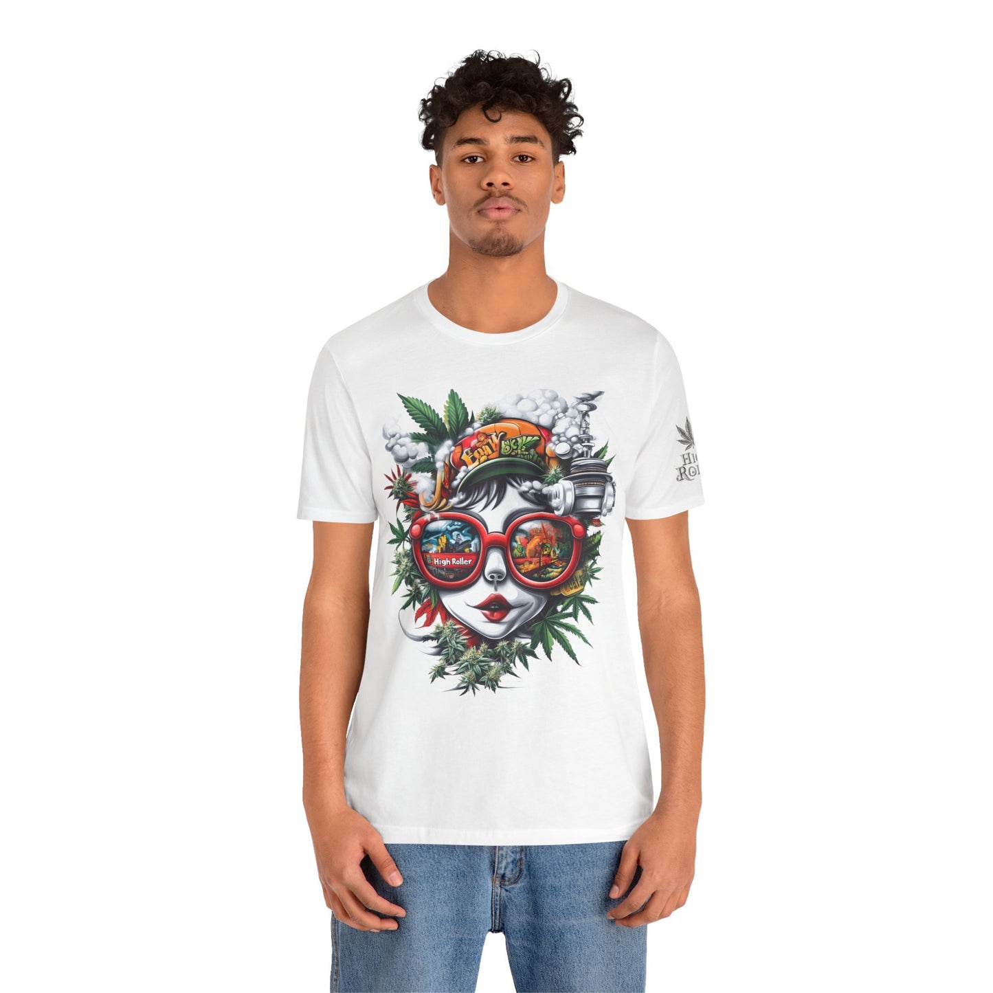 Vision Quest T-Shirt - Premium Airlume Cotton Cannabis Goddess Psychedelic Art Tee